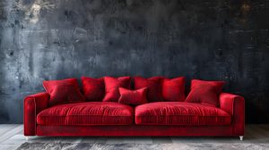 Come pulire un divano rosso?